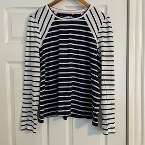 Boden long sleeve t shirt. Navy and white stripes